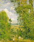 Resting in the Woods at Pontoise by Camille Pissarro